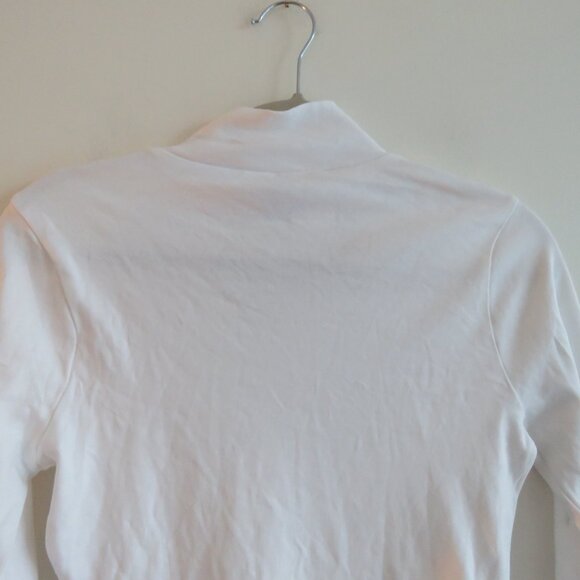 HILL HOUSE HOME The Luna Bodysuit in White Jersey Minimalist Neutral - Size S - Picture 13 of 15